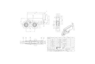 Eland Brandt 34352 wielstel dubbel kunststof
