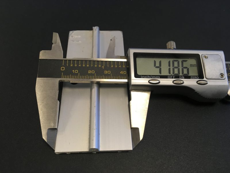 GU platte looprail P379 diverse lengtes