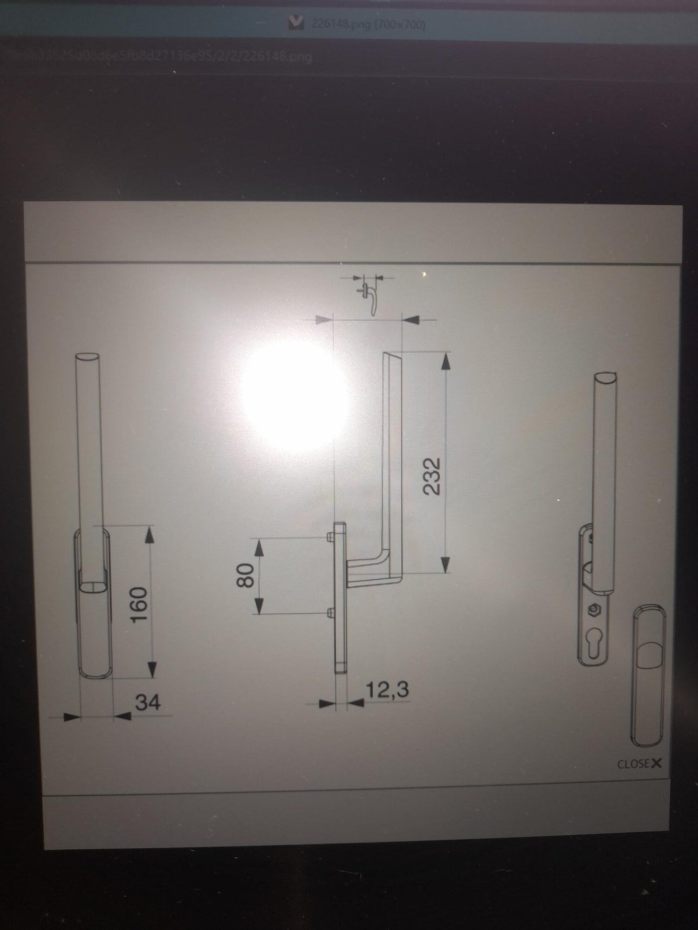 S2/ GU hendel hefsysteem (Ev1)